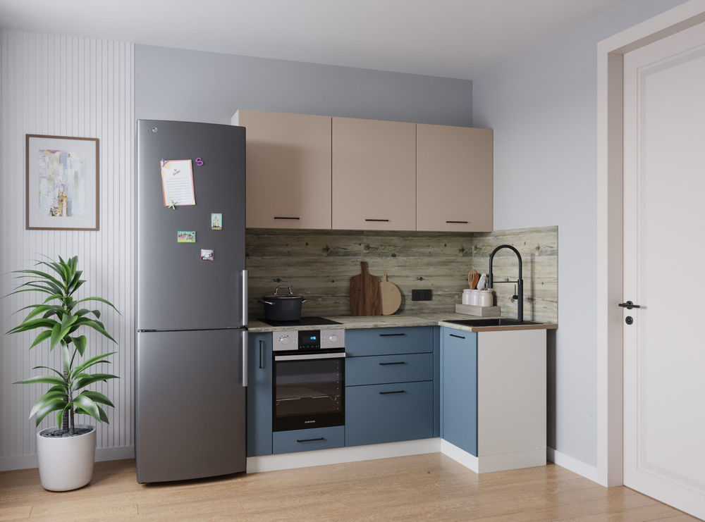 Кухонный гарнитур угловой Fusion 1000х1800 (38мм)