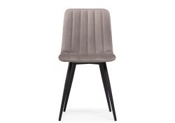 Стул на металлокаркасе Дани латте велюр velutto 08 / черный