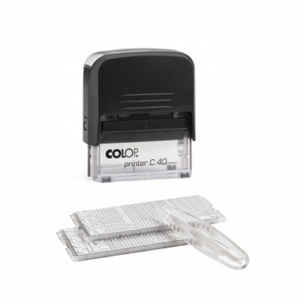 Colop Printer C40 SET - F автоматический самонаборный штамп, русский. 6 строк