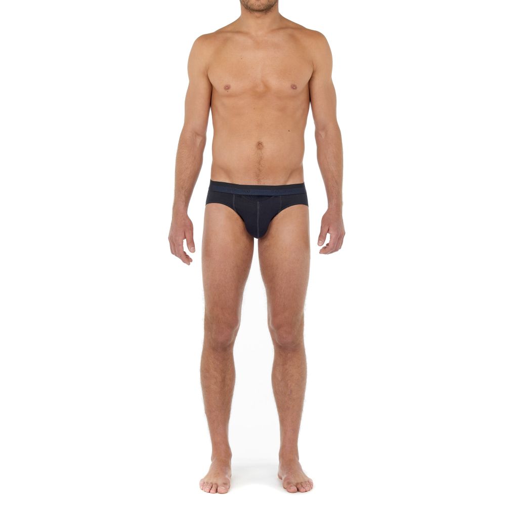Мужские трусы брифы темно-синие HOM HO1 Mini Briefs HO1 359521_4000RA