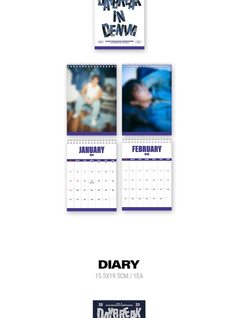 товары JUN. K - DAYBREAK IN DENIM 2025 SEASON'S GREETINGS