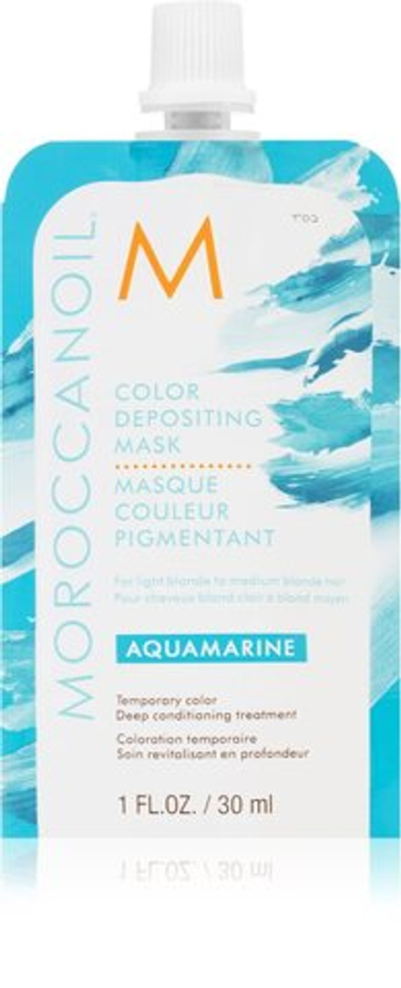 Moroccanoil Color Depositing - нежная питательная маска без стойких красящих пигментов /  Aquamarine 30  ml  / GTIN 7290113140714