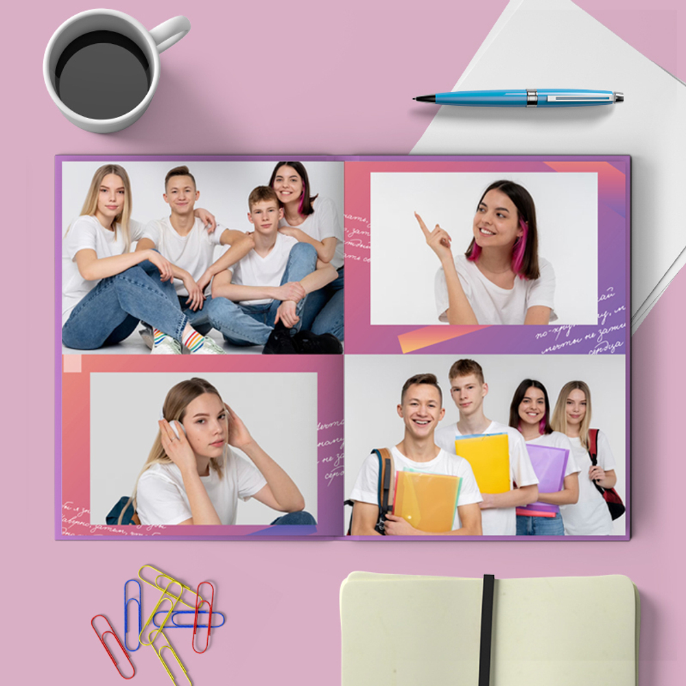 PSD-Шаблон фотокниги "Цитаты"