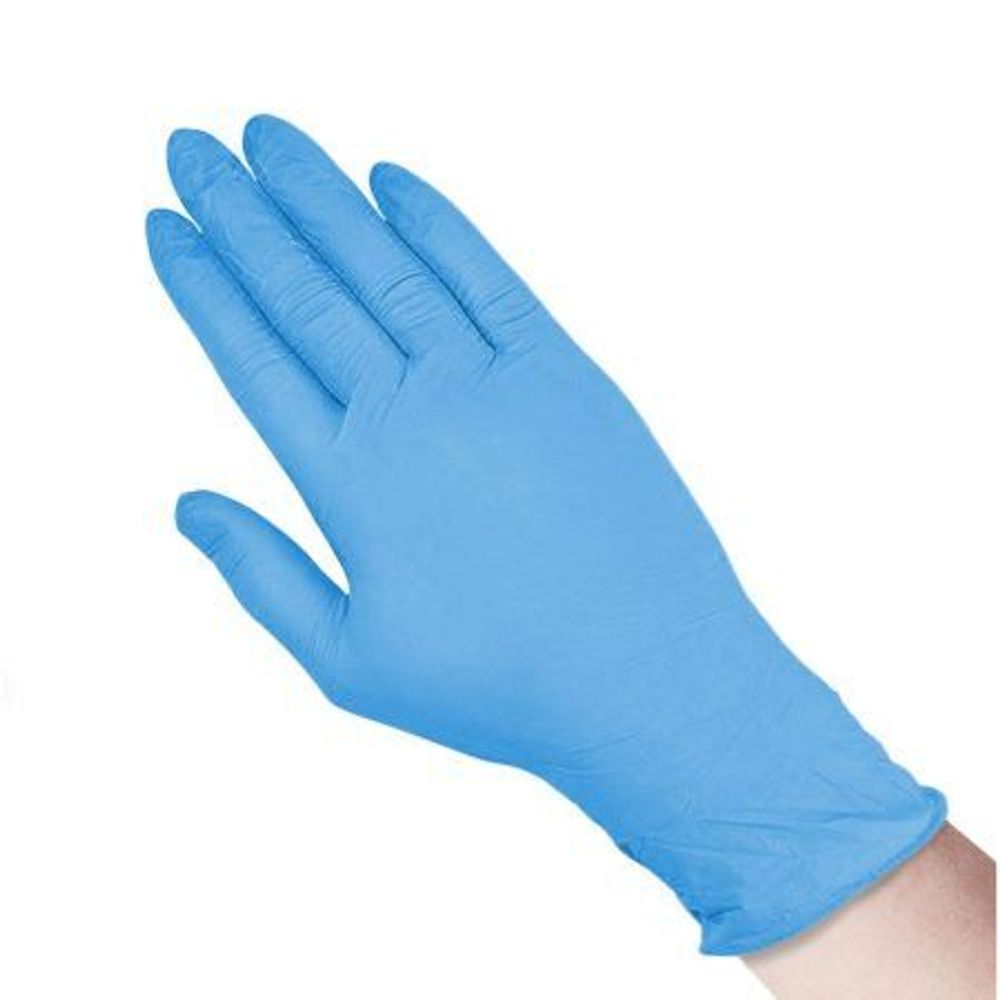 Перчатки медицинские нитриловые Elegreen (голубые), S №50/500