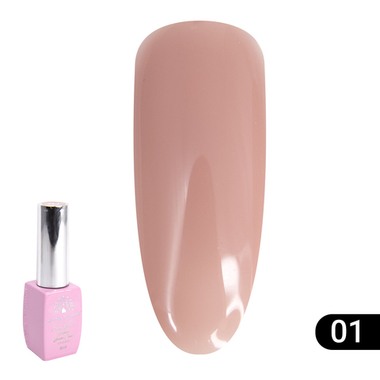 Цветная френч база для гель лака Global Fashion, Color French Base Coat 8 мл, 01