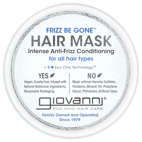 Giovanni, Frizz Be Gone ™, маска для волос, интенсивный кондиционер против пушения, 295 мл (10 жидк. унц.)
