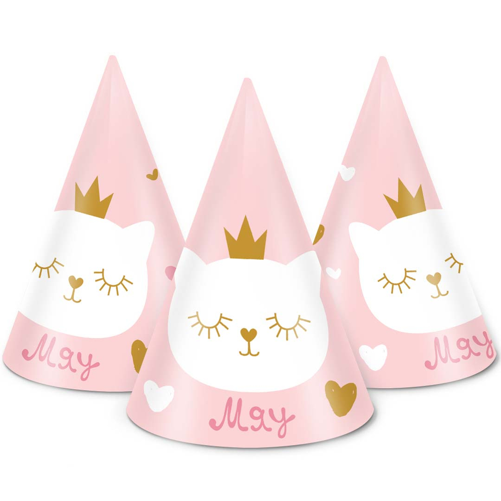 Колпаки, Котенок Принцесса, 6 шт. в упак.