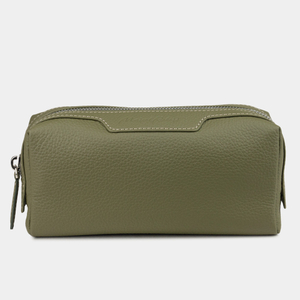 Несессер Tube из кожи теленка, зеленого цвета