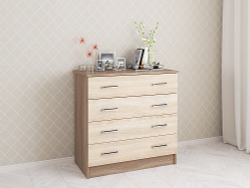 Комод длинный Катрин 3, ясень шимо/дуб сонома