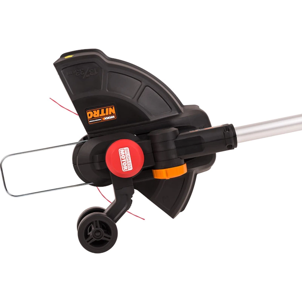 Триммер аккумуляторный WORX WG173E 20В (1 x 4 Ач, ЗУ) захват 330 мм, 2.4 кг