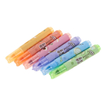 Набор текстовыделителей "Fruits" 6шт. с ароматом фруктов,утолщ. в пласт.боксе