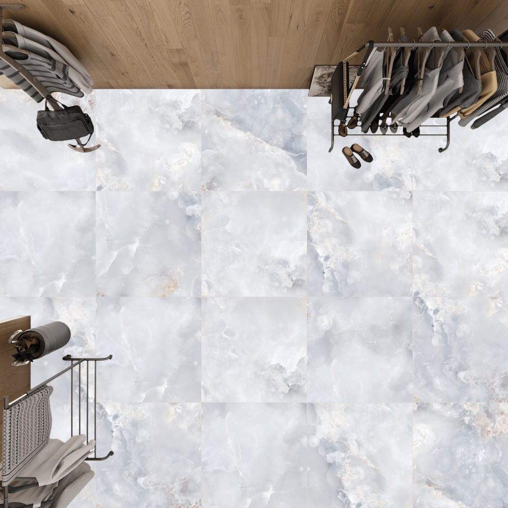 NT CERAMIC. Керамогранит Onyx Solano Blue NTT995100P 600*600 полированная