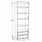 Омега 18 Шкаф для белья