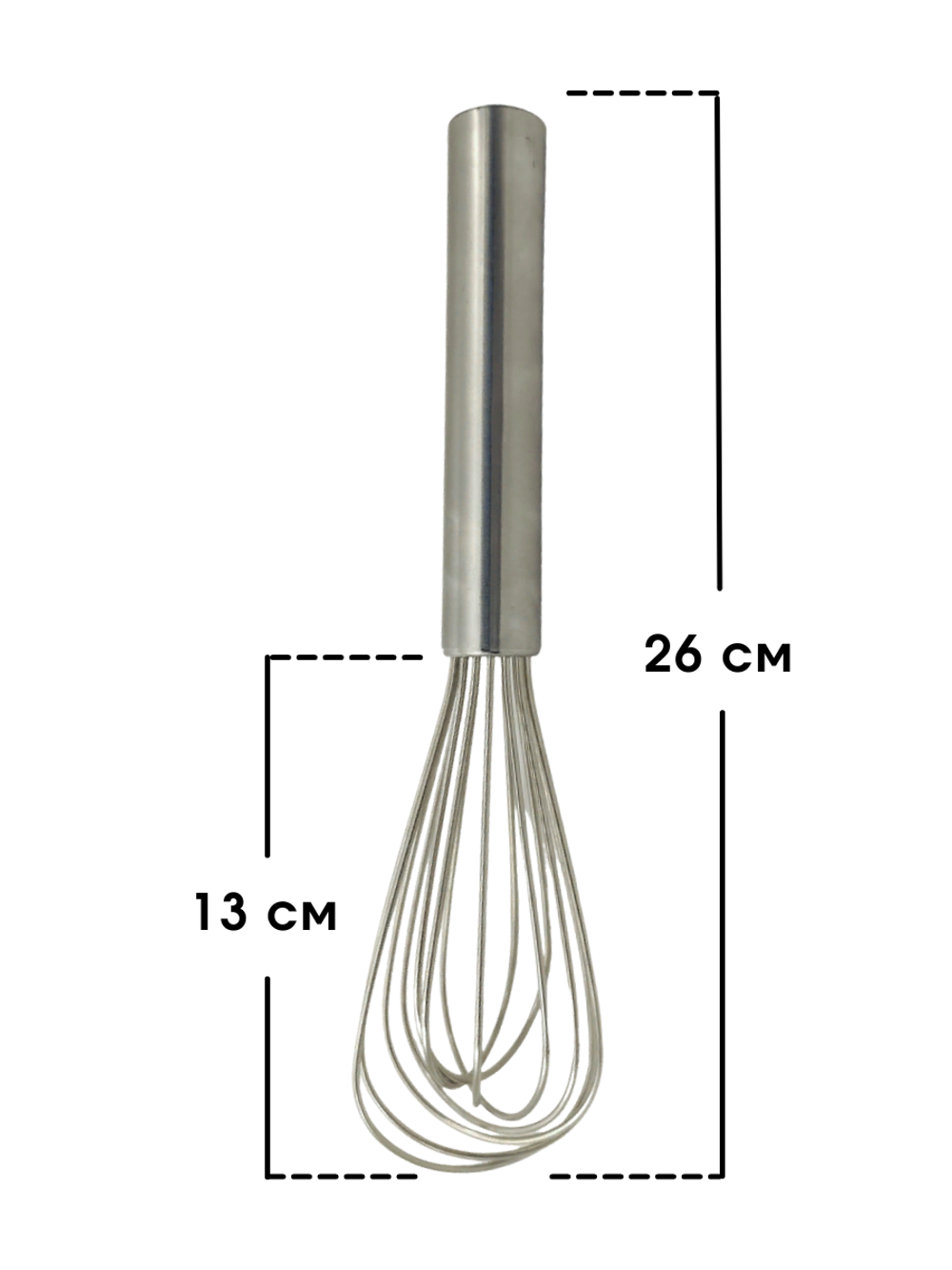 Венчик сталь нерж.; L=260/130мм; металлич., 16 спиц, CGPro