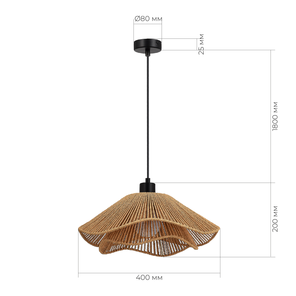 Светильник подвесной VERVE E27 1х40W