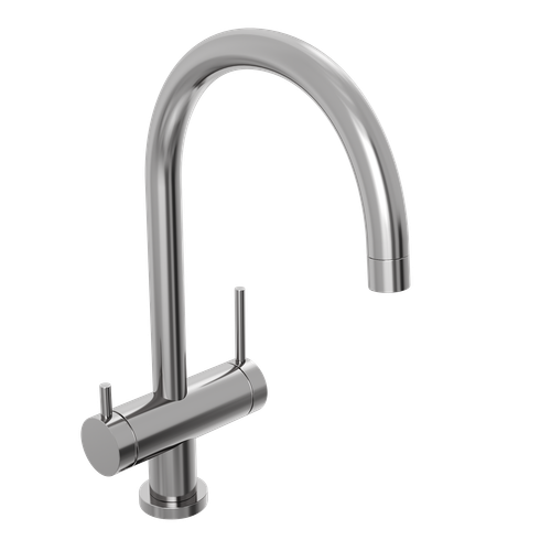 Смеситель для кухни Abelsberg Aera AWF70029CH c возможностью подключения фильтра для воды, цвет глянцевый хром