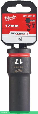 Головка ударная Milwaukee Shockwave 1/2" 17мм (4932480335)