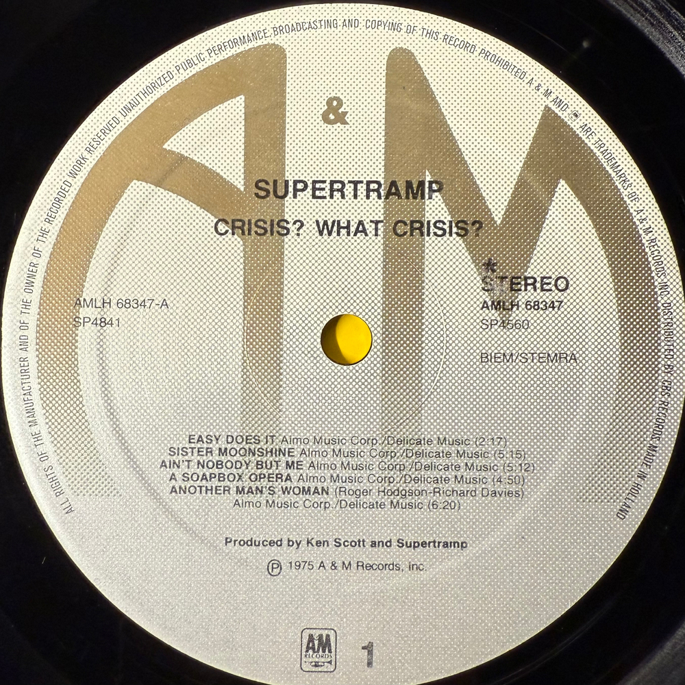 Supertramp - Crisis? What Crisis? (Голландия 1975г.)