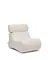 Club Кресло цвета экрю из ткани букле