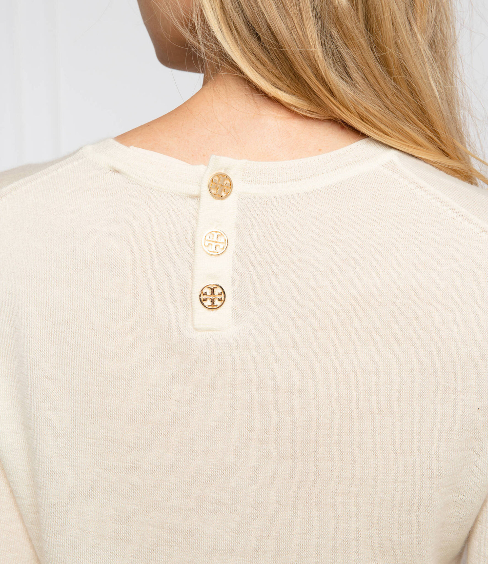 кашемировый свитер iberia TORY BURCH - экрю(63625)