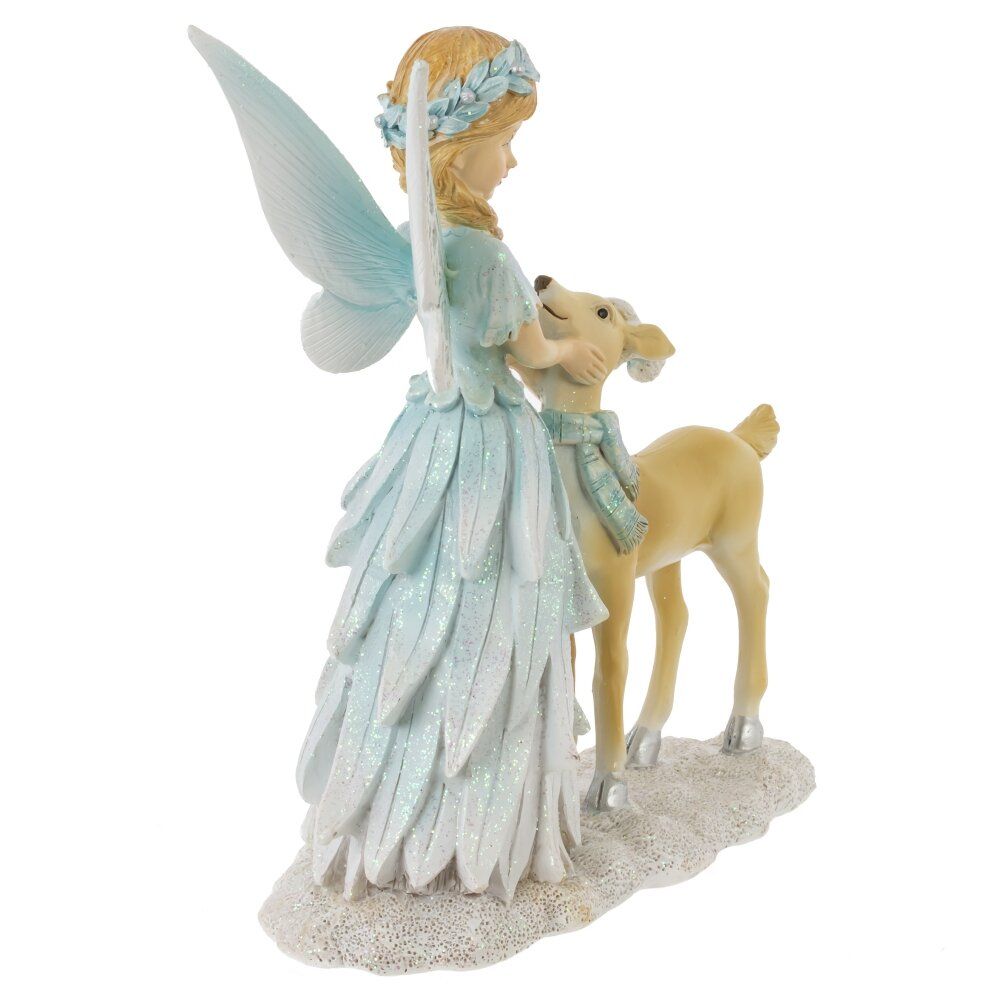 GAEM Фигурка декоративная "Фея с олененком", L13 W6 H17 см