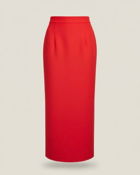 Юбка «Классика жанра» в красном джерси
