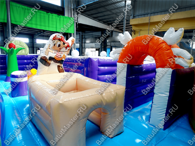 Надувной батут "Детский мегапарк" 18*18*8 м