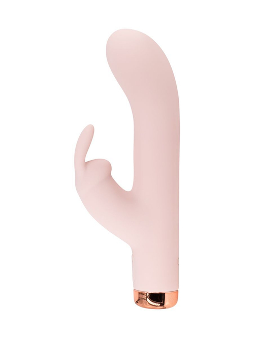 Rabbit 16,5 см – телесный вибратор-кролик из силикона, 10 режимов, USB