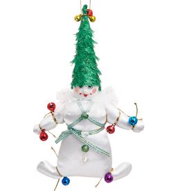 РусКукла RK-830 Кукла подвесная «Снеговик-ёлка»