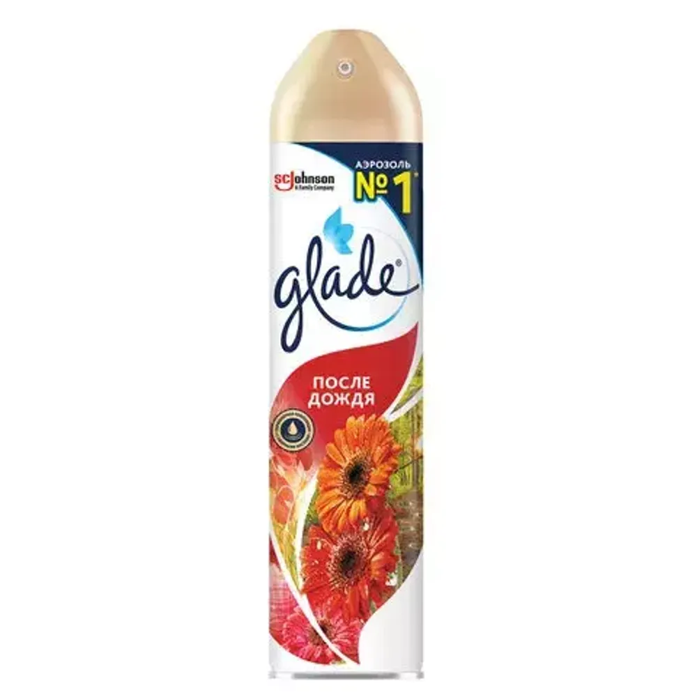 Освежитель воздуха аэрозольный 300 мл, GLADE (Глейд) &quot;После дождя&quot;