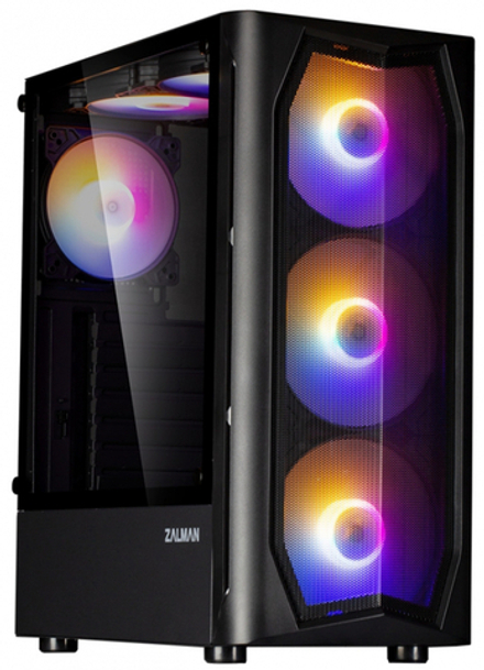 Корпус ZALMAN N4 Rev.1, BLACK, WINDOW, RGB