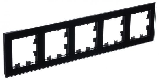 ATLASDESIGN NATURE 5-постовая РАМКА, ОРГАНИЧЕСКОЕ СТЕКЛО ЧЕРНЫЙ