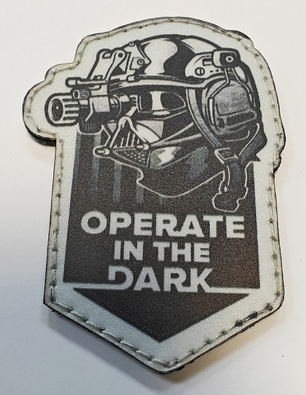 Шеврон Operate in the dark Vader (GLOW) (G)