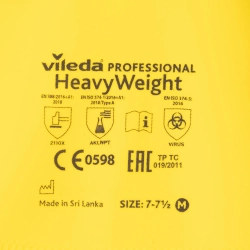 Перчатки резиновые Vileda Profes латекс/неопр зел/жел рL 120269/174307