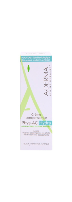 A-Derma Phys-AC Hydra - увлажняющий крем для кожи, раздраженной и пересушенной в результате процедур против прыщей /   40  ml  / GTIN 3282770025200