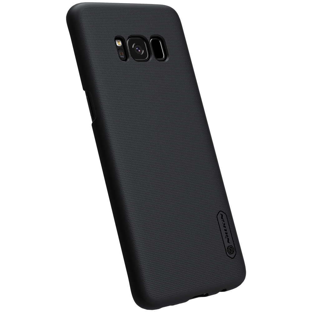 Тонкий жесткий чехол черного цвета от Nillkin для Samsung Galaxy S8 Плюс, серия Super Frosted Shield
