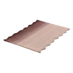 Ковер из шерсти over horizon цвета марсала из коллекции trendy ruffles, 60х90 см