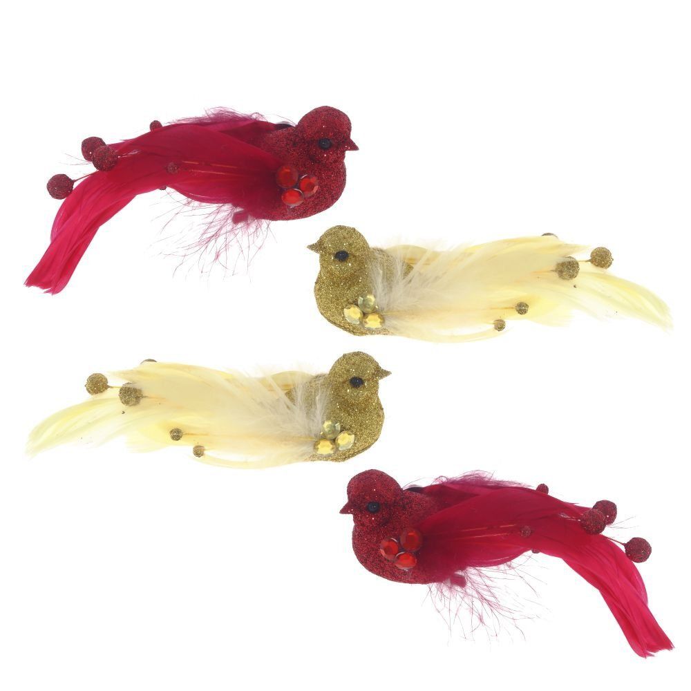 GAEM Изделие декоративное "Птичка", L17 W4 H3,5 см, 4в.