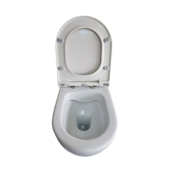 Унитаз подвесной Turavit Rondo безободковый, с тонким сиденьем микролифт