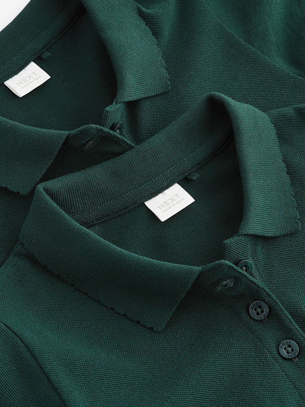 Поло школьное для девочки Next Q76-841, 2 шт., Темно-зеленый