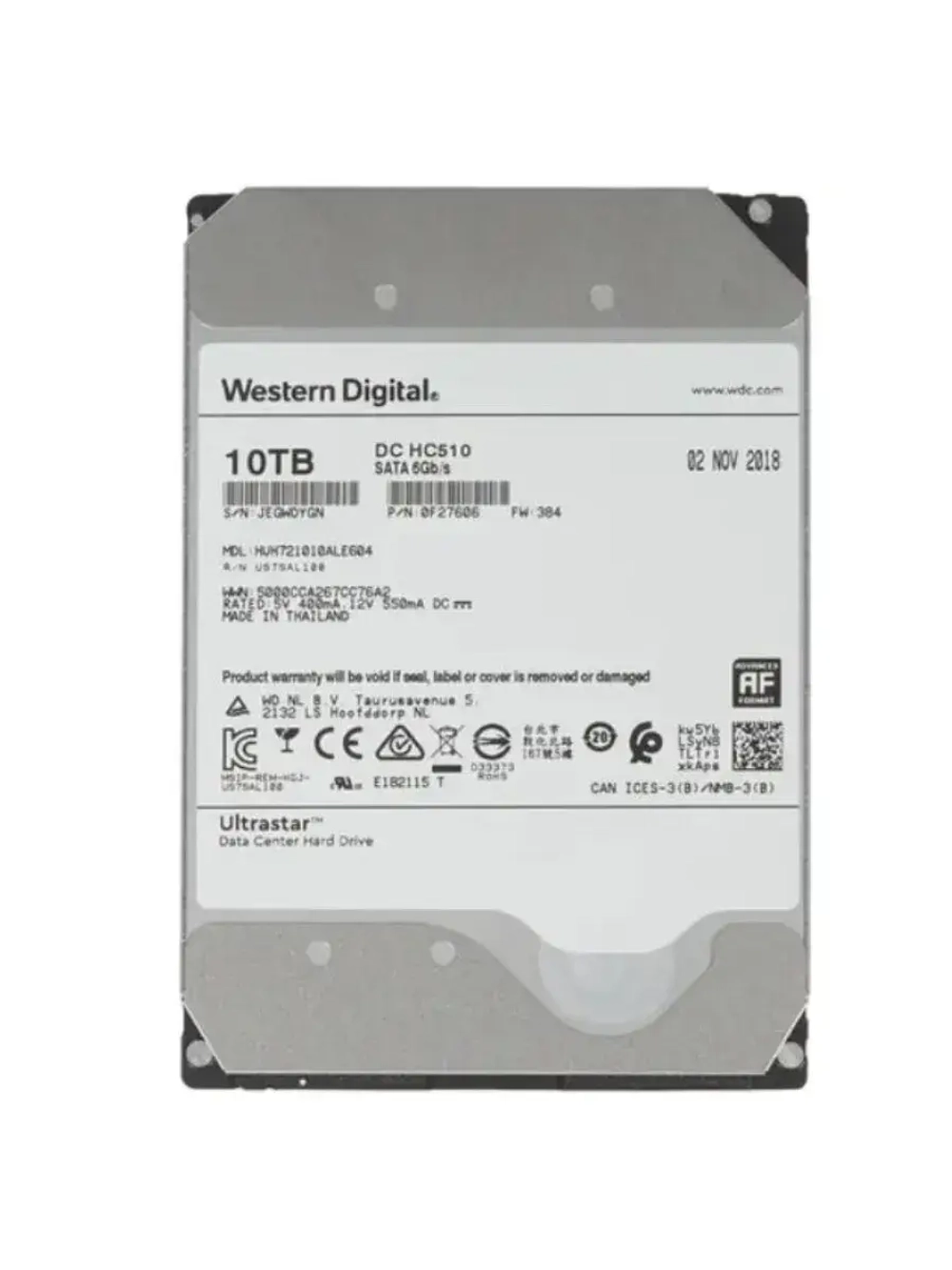 3.5" 10 ТБ Жетский диск Ultrastar DC HC510 0F27606