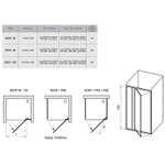 Душевая дверь Ravak Supernova SDOP-90 03V70100Z1 профиль Белый стекло Transparent