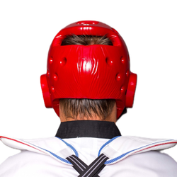 Шлем для тхэквондо ProfSport (усиленная защита) красный