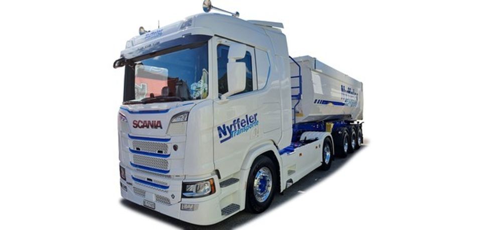 Грузовик Scania CR 20 ND пп самосвал &quot;Nyffeler Transporte&quot;