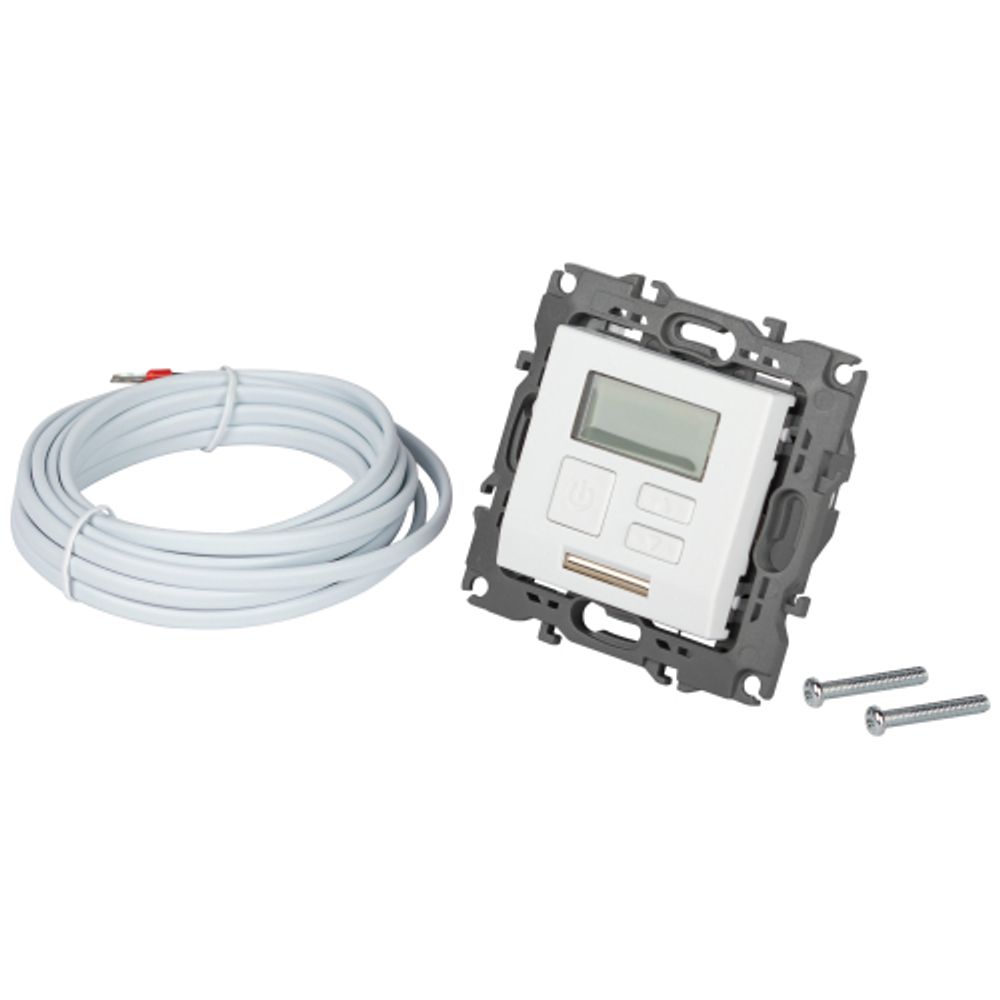 Терморегулятор ЭРА Серия 12 12-4111-01М универс.230В-Imax16А, белый матовый