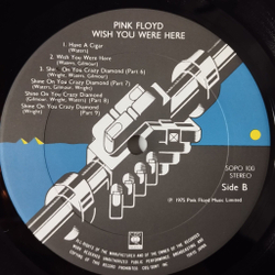 Винтажная виниловая пластинка LP Pink Floyd Wish You Were Here (Japan 1975) (No Obi) SOPO 100