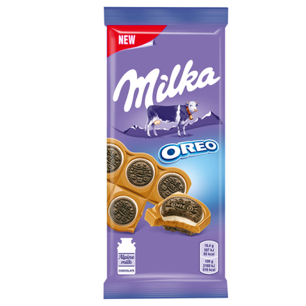 Шоколад молочный Milka Oreo 92 гр(Акция)
