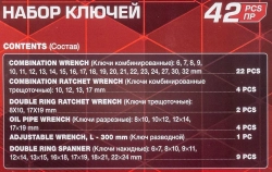 Набор ключей 42пр. EVERFORCE EF-5421MP