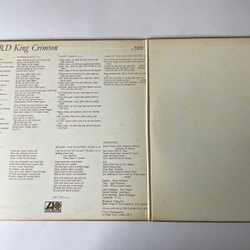 Винтажная виниловая пластинка LP King Crimson Lizard (Япония 1977) (Без Оби)