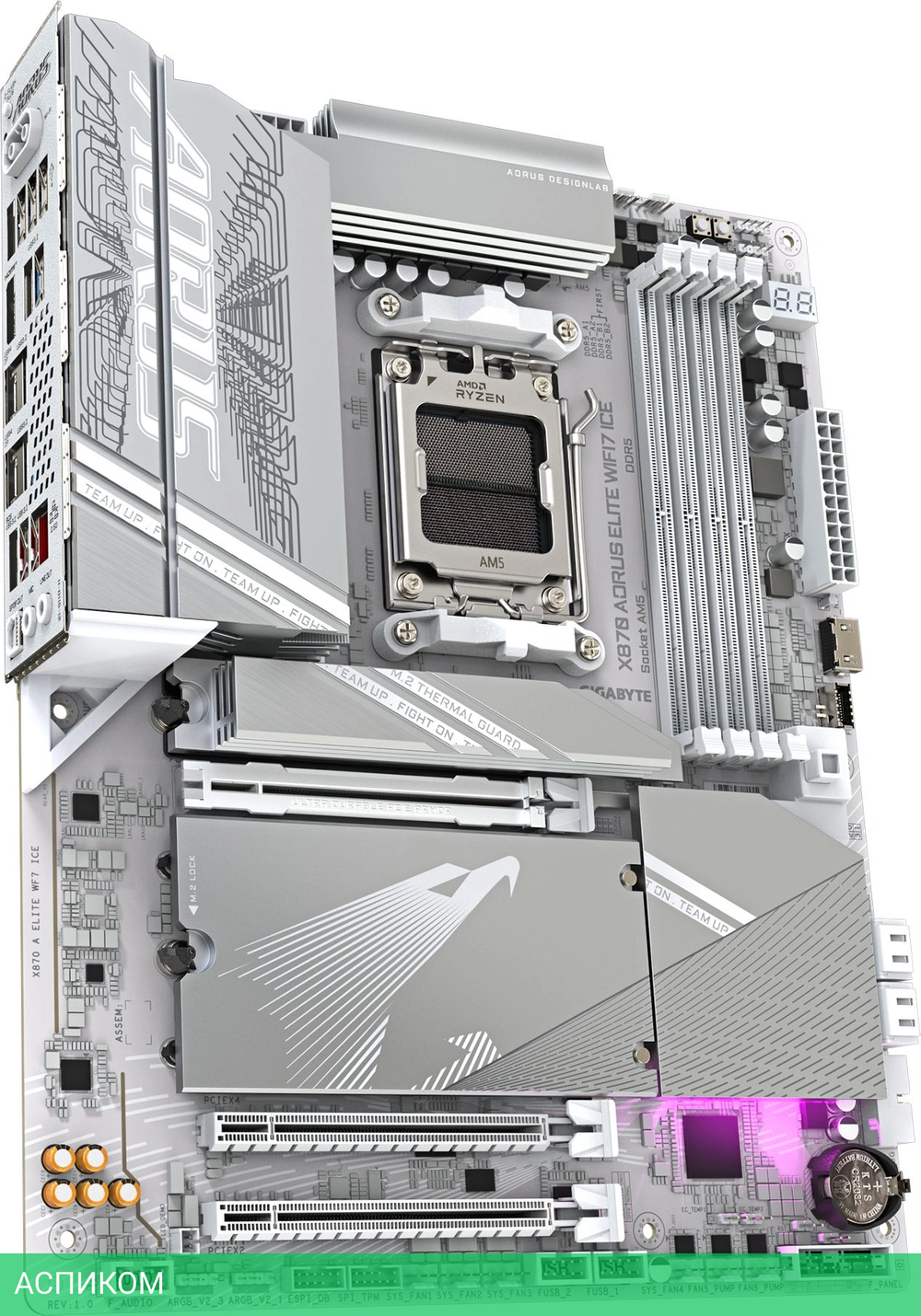 Материнская плата Gigabyte X870E Aorus Elite WIFI7 Ice rev. 1.2